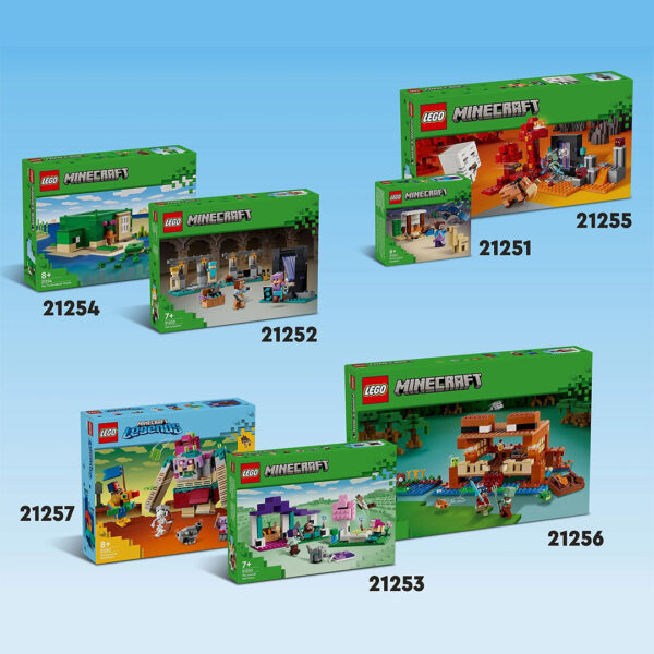 ▻ 新しいレゴ マインクラフト 2024 アイテム: セット 21252 武器庫と